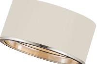 Two Light Flush Mount by Z-Lite - Arlo Collection, Matte White + Chrome Finish - 2303F2-MW-CH