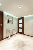 Two Light Flush Mount by Z-Lite - Arlo Collection, Matte White + Chrome Finish - 2303F2-MW-CH