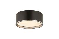 Three Light Flush Mount by Z-Lite - Arlo Collection, Matte Black + Chrome Finish - 2303F3-MB-CH