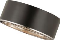 Three Light Flush Mount by Z-Lite - Arlo Collection, Matte Black + Chrome Finish - 2303F3-MB-CH