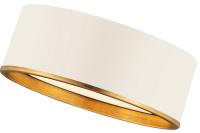 Three Light Flush Mount by Z-Lite - Arlo Collection, Matte White + Rubbed Brass Finish - 2303F3-MW-RB