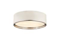 Four Light Flush Mount by Z-Lite - Arlo Collection, Matte White + Chrome Finish - 2303F4-MW-CH