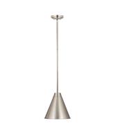 One Light Pendant by Z-Lite - Eaton Collection, Brushed Nickel Finish - 6011P12-BN