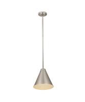 One Light Pendant by Z-Lite - Eaton Collection, Brushed Nickel Finish - 6011P12-BN