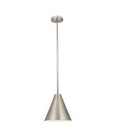 One Light Pendant by Z-Lite - Eaton Collection, Brushed Nickel Finish - 6011P12-BN