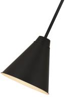 One Light Pendant by Z-Lite - Eaton Collection, Matte Black Finish - 6011P12-MB