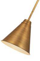 One Light Pendant by Z-Lite - Eaton Collection, Rubbed Brass Finish - 6011P12-RB