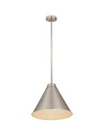 One Light Pendant by Z-Lite - Eaton Collection, Brushed Nickel Finish - 6011P18-BN