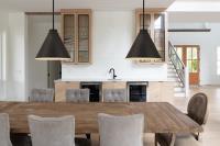 One Light Pendant by Z-Lite - Eaton Collection, Matte Black Finish - 6011P18-MB