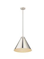 One Light Pendant by Z-Lite - Eaton Collection, Polished Nickel Finish - 6011P18-PN