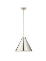 One Light Pendant by Z-Lite - Eaton Collection, Polished Nickel Finish - 6011P18-PN