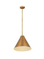 One Light Pendant by Z-Lite - Eaton Collection, Rubbed Brass Finish - 6011P18-RB