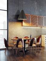 One Light Pendant by Z-Lite - Eaton Collection, Matte Black Finish - 6011P24-MB