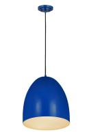Three Light Pendant by Z-Lite - Z-Studio Collection, Blue Finish - 6012P19-BLU