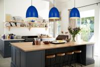 Three Light Pendant by Z-Lite - Z-Studio Collection, Blue Finish - 6012P19-BLU