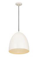 Three Light Pendant by Z-Lite - Z-Studio Collection, Satin White Finish - 6012P19-SWH