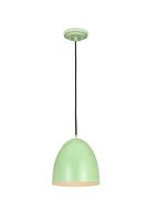 One Light Pendant by Z-Lite - Z-Studio Collection, Mint Finish - 6012P9-MIN