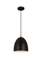 One Light Pendant by Z-Lite - Z-Studio Collection, Satin Black Finish - 6012P9-SBK