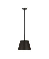 One Light Pendant by Z-Lite - Maddox Collection, Matte Black Finish - 6013-12MB