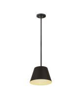 One Light Pendant by Z-Lite - Maddox Collection, Matte Black Finish - 6013-12MB