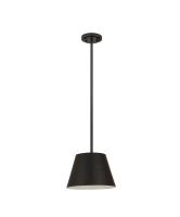 One Light Pendant by Z-Lite - Maddox Collection, Matte Black Finish - 6013-12MB