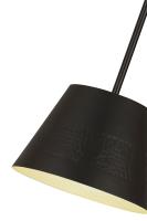 One Light Pendant by Z-Lite - Maddox Collection, Matte Black Finish - 6013-12MB