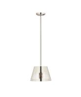 One Light Pendant by Z-Lite - Maddox Collection, Polished Nickel Finish - 6013-12PN