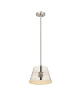 One Light Pendant by Z-Lite - Maddox Collection, Polished Nickel Finish - 6013-12PN