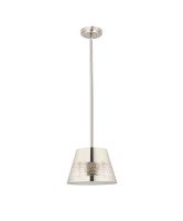 One Light Pendant by Z-Lite - Maddox Collection, Polished Nickel Finish - 6013-12PN