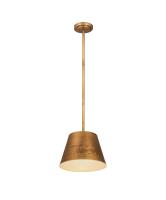 One Light Pendant by Z-Lite - Maddox Collection, Rubbed Brass Finish - 6013-12RB