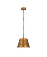 One Light Pendant by Z-Lite - Maddox Collection, Rubbed Brass Finish - 6013-12RB