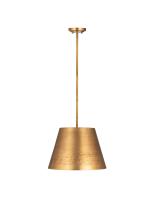One Light Chandelier by Z-Lite - Maddox Collection, Rubbed Brass Finish - 6013-18RB