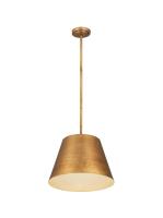 One Light Chandelier by Z-Lite - Maddox Collection, Rubbed Brass Finish - 6013-18RB