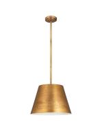 One Light Chandelier by Z-Lite - Maddox Collection, Rubbed Brass Finish - 6013-18RB