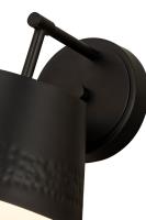 One Light Wall Sconce by Z-Lite - Maddox Collection, Matte Black Finish - 6013-1S-MB