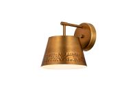 One Light Wall Sconce by Z-Lite - Maddox Collection, Rubbed Brass Finish - 6013-1S-RB