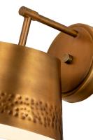 One Light Wall Sconce by Z-Lite - Maddox Collection, Rubbed Brass Finish - 6013-1S-RB