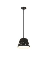 One Light Pendant by Z-Lite - Katie Collection, Matte Black Finish - 6014-12MB