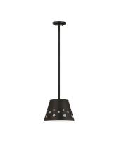 One Light Pendant by Z-Lite - Katie Collection, Matte Black Finish - 6014-12MB