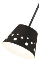 One Light Pendant by Z-Lite - Katie Collection, Matte Black Finish - 6014-12MB