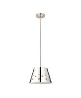 One Light Pendant by Z-Lite - Katie Collection, Polished Nickel Finish - 6014-12PN