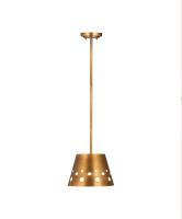 One Light Pendant by Z-Lite - Katie Collection, Rubbed Brass Finish - 6014-12RB