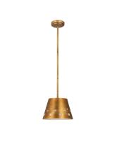 One Light Pendant by Z-Lite - Katie Collection, Rubbed Brass Finish - 6014-12RB