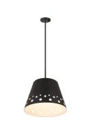 One Light Chandelier by Z-Lite - Katie Collection, Matte Black Finish - 6014-18MB