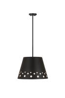 One Light Chandelier by Z-Lite - Katie Collection, Matte Black Finish - 6014-18MB