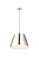 One Light Chandelier by Z-Lite - Katie Collection, Polished Nickel Finish - 6014-18PN