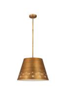 One Light Chandelier by Z-Lite - Katie Collection, Rubbed Brass Finish - 6014-18RB