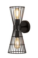 Two Light Wall Sconce by Z-Lite - Alito Collection, Matte Black Finish - 6015-2S-MB