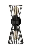 Two Light Wall Sconce by Z-Lite - Alito Collection, Matte Black Finish - 6015-2S-MB