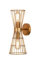 Two Light Wall Sconce by Z-Lite - Alito Collection, Rubbed Brass Finish - 6015-2S-RB